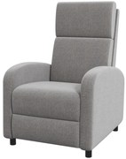 HOMCOM Πολυθρόνα Relax, ανακλινόμενο υποπόδιο, κλίση έως 160°, 64 x 86 x 102 εκ., Γκρι