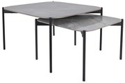 ŁAWA STEP SZARY/CZARNY 80X80 60X60 (ZESTAW) DIOMMI-80-3745