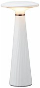 Adeleq Πορτατίφ LED PC Επαναφορτιζόμενο 2.5W 230/5VDC 3000K-4000K-5000K Μανιτάρι Λευκό 5-1320
