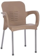 Καρέκλα Κήπου ArteLibre Eco Cappuccino Ανακυκλωμένο PP 60x50x80cm-14720015