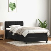 ΚΡΕΒΑΤΙ BOXSPRING ΜΕ ΣΤΡΩΜΑ ΜΑΥΡΟ 90X220 ΕΚ. ΒΕΛΟΥΔΙΝΟ 3317201