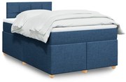 ΚΡΕΒΑΤΙ BOXSPRING ΜΕ ΣΤΡΩΜΑ ΜΠΛΕ 120X190 ΕΚ. ΥΦΑΣΜΑΤΙΝΟ 3286625