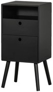 Κομοδίνο DE EEKHOORN Ozzy nightstand high wood black 374053-Z-0071