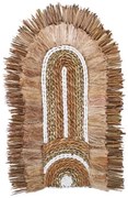 Διακοσμητικό τοίχου Earsy Inart seagrass σε φυσικό 58x32x8εκ 339-000035 339-000035 Καφέ