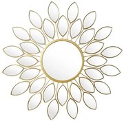 Καθρέπτης Flower Pakoworld Χρυσό 83X2,5X83 εκ 233-000002 Pakoworld 233-000002 Χρυσό