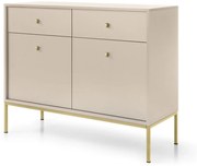 Lh-homefurniture Μπουφές Mono χρώμα Μπεζ + Χρυσό 103x83x39cm P_MNBz_21s_G