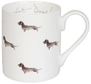 ΚΟΥΠΑ ΠΟΡΣΕΛΑΝΗΣ FINE BONE CHINA 275ml SOPHIE ALLPORT - HOT DOGS! (DACHSHUND)