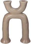 Κηροπήγιο ArteLibre Μπεζ Κεραμικό 19.5x6.5x27cm-05153996