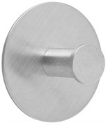 Κρεμάστρα Αυτοκόλλητη Μονή Round AH-BA21009 4,5x3cm Inox Andrea House Ανοξείδωτο Ατσάλι