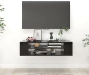 vidaXL Έπιπλο Τηλεόρασης Κρεμαστό Μαύρο 100 x 30 x 26,5 εκ Μοριοσανίδα