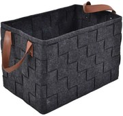 Καλάθι Διακοσμητικό 819799 30x44x26cm Black-Brown Ankor Polyester