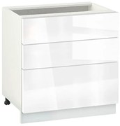 Ντουλάπι Κουζίνας επιδαπέδιο 80εκ., Νο 803  Alba Gloss, κωδ. 1229920584, Genomax Genom1229920584