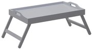 Click Δίσκος Κρεβατιού Ξύλινος 59x36x25cm Γκρι 6-70-590-0003