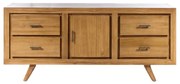 Artekko Artekko Hae Solid Teak Wood TV Stand (150x45x65)cm 730-3107