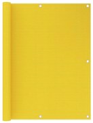 vidaXL Διαχωριστικό Βεράντας Κίτρινο 120 x 300 εκ. από HDPE