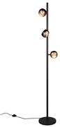 Φωτιστικό Επιδαπέδιο Trio Lighting ORBIT 444410332 Μαύρο Ματ (Black Mat) 2300+3000+4000K