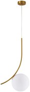 SE21-GM-35 SCEPTRE GOLD MATT PENDANT OPAL GLASS E3.