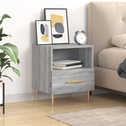 vidaXL Κομοδίνο Γκρι Sonoma 40 x 35 x 47,5 εκ. από Επεξεργασμένο Ξύλο