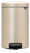 Brabantia 1003201 Κάδος με Πεντάλ NewIcon 12L, Metallic Gold