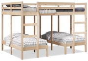 Σκελετός Τριπλής Κουκέτας 140x200/70x140 εκ. Μασίφ Πεύκο 3308577