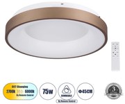 SALEM 61236 Πλαφονιέρα Οροφής Δαχτυλίδι-Κύκλος LED CCT 75W 8625lm 120° AC 220-240V