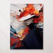 Πίνακας σε καμβά Γυναίκα με Χρώματα KNV1725 80cm x 120cm