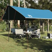 vidaXL Μουσαμάς Κάμπινγκ Αδιάβροχος Μπλε 460x305x210 εκ.
