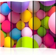 Διαχωριστικό με 5 τμήματα - Colourful Balls II [Room Dividers]