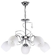 Φωτιστικό Οροφής KQ 2221/5 FERROW PENDANT CHROME-OPAL GLASS Ζ3 - 51W - 100W - 77-8084