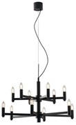 Φωτιστικό Οροφής Κρεμαστό I-Karol-12 E14 120x72x38,5cm Grey Luce Ambiente Design