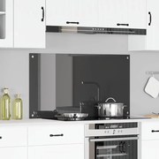 vidaXL Πίσω Πάνελ Κουζίνας Σκούρο γκρι 110 x 60 x 0.6 εκ.