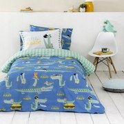Σεντόνια Παιδικά Little Pirate (Σετ 3τμχ) Blue-Green Nima Μονό 170x255cm 100% Βαμβάκι