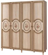 Ντουλάπα Τετράφυλλη Imaj 863SPH4224 180x52x192cm Multi-Oak Τετράφυλλη