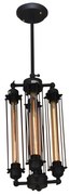 Φωτιστικό Οροφής Πολύφωτο Homelighting Toro 77-2598 Black