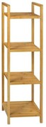 Ραφιέρα Επιδαπέδια 4 Επιπέδων AH-BA22001 30,5x30,5x104cm Natural Andrea House Bamboo