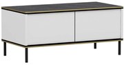 Τραπέζι Σαλονιού Imaj 382NRC1525 90x45x40cm Marble Effect Black-White