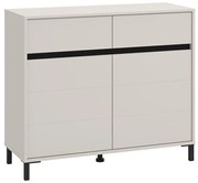 Μπουφές - Κομότα MARRON 106 2K2F2V Cashmere - Μαύρο 106x40x90εκ. 106x40x90 εκ.