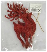 Σετ Χριστουγεννιάτικα Στολίδια 14εκ. 2τεμ Κόκκινο