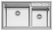 Karag BL 709 Νεροχύτης Κουζίνας Διπλός Inox Σατινέ Ανοξείδωτο Ατσάλι 860 x 500 mm
