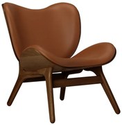 Πολυθρόνα A Conversation Piece Hope Leather 5700C5501-10 70x83x83cm Dark Oak Cognac