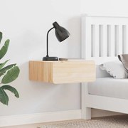 vidaXL Κομοδίνο με συρτάρι Καφέ 39 x 34 x 16.5 εκ. Μασίφ ξύλο πεύκου
