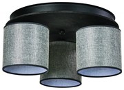 Arkolight Μοντέρνο Φωτιστικό Οροφής Τρίφωτο Φ40xY20cm Σκούρο Γκρι-Γκρι 2420-4/3