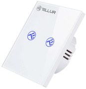 Έξυπνος Διακόπτης WiFi Switch TLL331491 2 Θυρών 1800W White Tellur