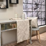 Τραβέρσα Bronx 01 Ecru Teoran 45X180 Acrylic,Cotton,Polyester