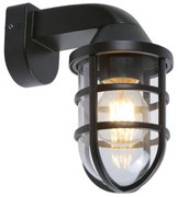 Viokef Απλίκα Εξωτερικού Χώρου 1xE27 Y21.5 x Φ11 x L18.5cm PC-ABS Cap IP44 Μαύρο 4298100
