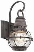 Φανάρι  Απλίκα Φωτιστικό Τοίχου 1xE27 IP44  33cm  Bridgepoint Elstead Lighting-KL-BRIDGEPOINT-S-Γκρι KL-BRIDGEPOINT-S