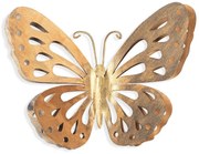 Διακοσμητικό τοίχου Butterfly Megapap μεταλλικό χρώμα χρυσό 29x32εκ.