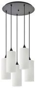 SE21-BL-4-5BL-GL3 ADEPT TUBE  Pendant White Glass+ HOMELIGHTING 77-9005