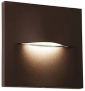 Φωτιστικό Τοίχου - Απλίκα Square Vita 4298401 14x3,3x14cm Led 170lm 3W 3000K Brown Viokef