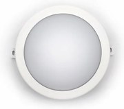 Adeleq Led Χελώνα PC Στρογγυλή Φ172mm 6W 4000K Ip64 Λευκή 21-1720610